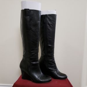 Nine West Oran Black Wedge Boot